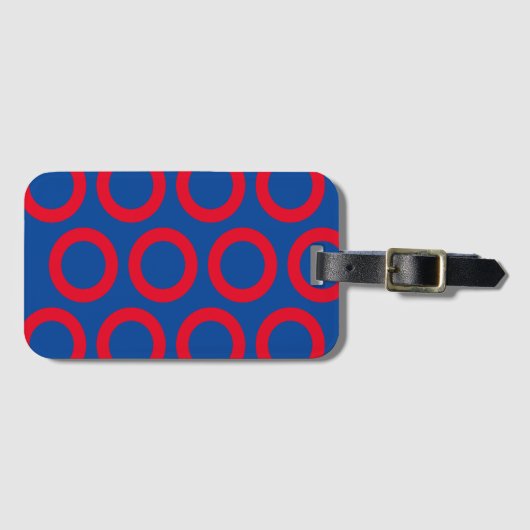 Fishman Donut Phish Design Luggage Tag  ラゲッジタグ (正面横)