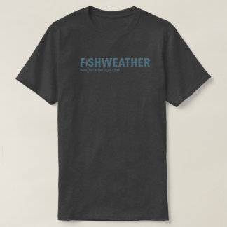 FishWeatherの黒いTシャツ Tシャツ