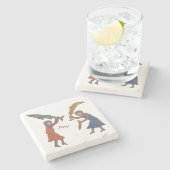 Fishy Fight ストーンコースター (横)