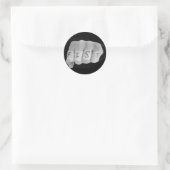 FISTステッカー ラウンドシール (バッグ)