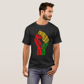 Fist Hand Inspiring Black Leaders Power Black Hist Tシャツ (正面フル)