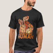 Fist Hands Black History Month Equality African Am Tシャツ (正面)