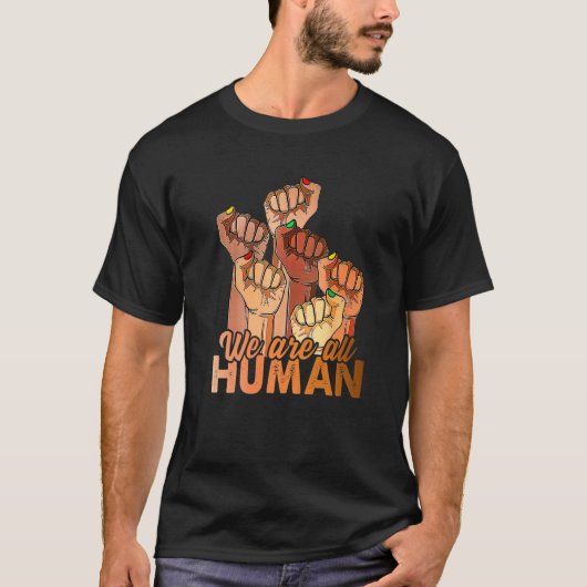 Fist Hands Black History Month Equality African Am Tシャツ (正面)