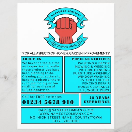 Fist Logo、Handyman 広告's チラシ (正面)