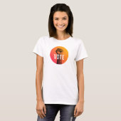 Fist-power VOTE 半袖Tシャツ 女性用 Tシャツ (正面フル)
