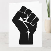 Fist, Rebel, Riot, Resistance, Communist Style カード (正面)