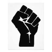 Fist, Rebel, Riot, Resistance, Communist Style フォトプリント (正面)