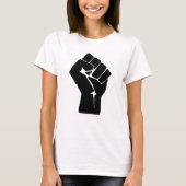Fist, Rebel, Riot, Resistance, Communist Style Tシャツ (正面)