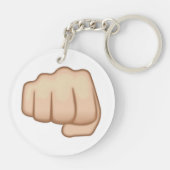 Fisted手の印Emoji キーホルダー (裏面)