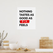 FITほど美味しいものはない – インスピレーシ感じョン ポスター (キッチン)