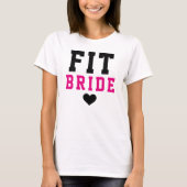 Fit Bride Pink Future Mrs. Tシャツ (正面)