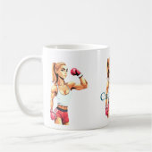 Fit Female Boxer Thunder_Cove コーヒーマグカップ (左)