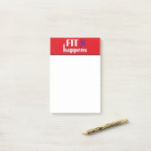Fit Occuesトレーニング動機 ポストイット (デスク上)