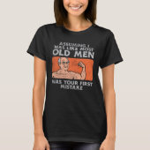 Fit Old Man Weightlifting Workout Tシャツ (正面)