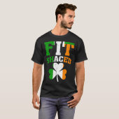 Fit Shaced Irish St Patricks Day Shamrock drinkin Tシャツ (正面フル)