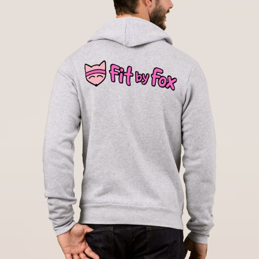 FitbyFox Fundamentals- Zip-up Hoodie パーカ (裏面)
