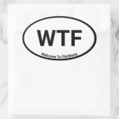 Fitchburgへようこそ 楕円形シール (バッグ)