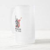 FITHY 16oz Victory (右利き用) フロストグラスビールジョッキ (正面左)