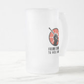 FITHY 16oz Victory (right-handed) フロストグラスビールジョッキ (正面右)