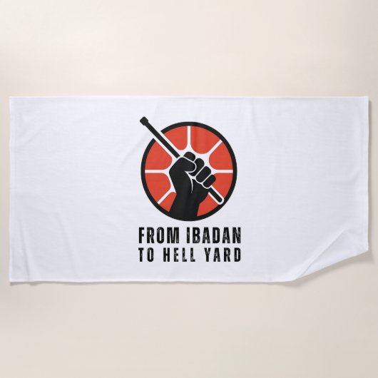 FITHY Logo Beach Towel ビーチタオル (正面)