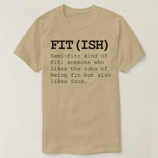 Fitish Also Like Food Tシャツ (デザイン正面)