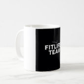 FITLIFETEAM コーヒーマグカップ (正面左)