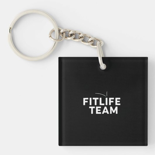 FITLIFETEAM  Motivation Tee キーホルダー (正面)