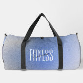 Fitnes Companion Grainy Soft Blue Modern ダッフルバッグ (裏面)
