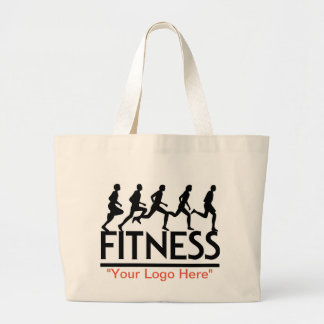 "#Fitness"トートバッグ ラージトートバッグ