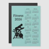 Fitness 2026 Calendar Magnetic Card (正面/裏面)