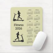 Fitness 2026 Calendar Mousepad マウスパッド (マウス)