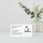 Fitness And Yoga Instructor Business Cards 名刺 (スタンド正面)