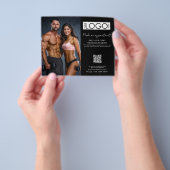 Fitness Appointment Personal Trainer Business Logo チラシ (手)
