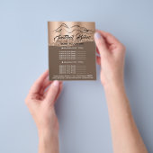 Fitness Body Building SPA Logo Rose Price List チラシ (手)
