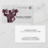 Fitness | Couple Working Out 名刺 (正面/裏面)