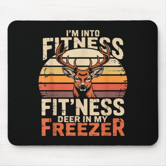 Fitness Deer In My Zer Deer Hunting  マウスパッド (正面)