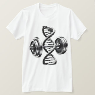 Fitness DNA Helix Dumbbells T-Shirt Tシャツ