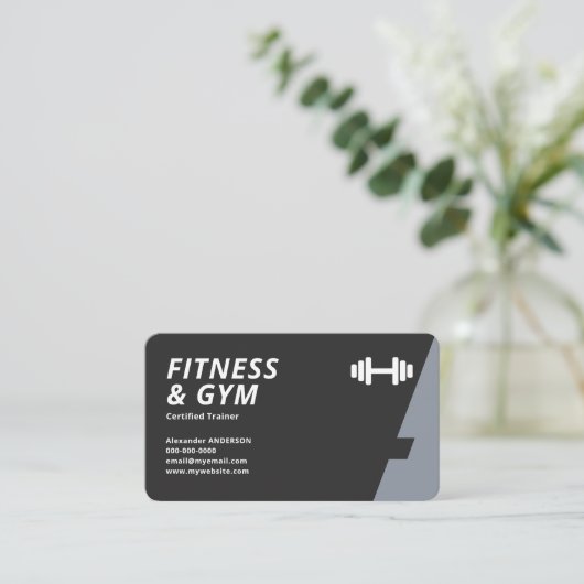Fitness & Gym Trainer 名刺 (スタンド正面)