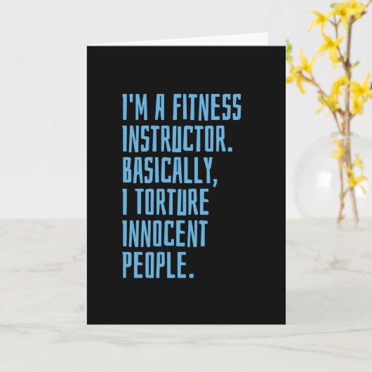 Fitness Instructor カード (黄色い花)