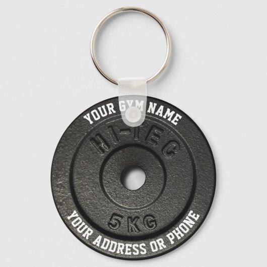 Fitness Instructor Gym Owner Gym Coach Workout キーホルダー (正面)