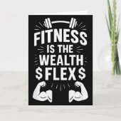 Fitness Is The Wealth Flex, Motivational Saying _1 カード (正面)