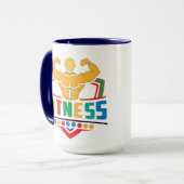 Fitness Lifestyle – Train Hard Stay Strong マグカップ (正面左)