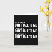 Fitness Meme - Don't Talk To Me At The Gym - Funny カード (黄色い花)