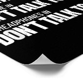 Fitness Meme - Don't Talk To Me At The Gym - Funny ポスター (角)