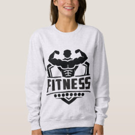 Fitness Motivation Graphic | Strong & Active Life スウェットシャツ