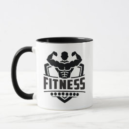Fitness Motivation Graphic | Strong & Active Life マグカップ