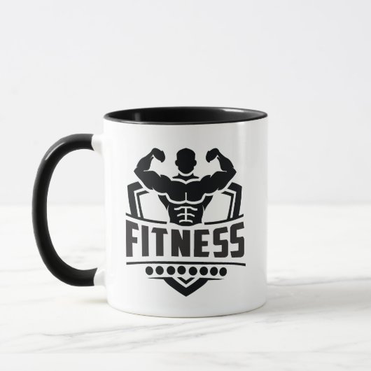 Fitness Motivation Graphic | Strong & Active Life マグカップ (左)