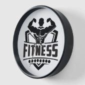 Fitness Motivation Graphic | Strong & Active Life 壁時計 (傾斜)