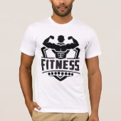 Fitness Motivation Graphic | Strong & Active Life Tシャツ (正面)