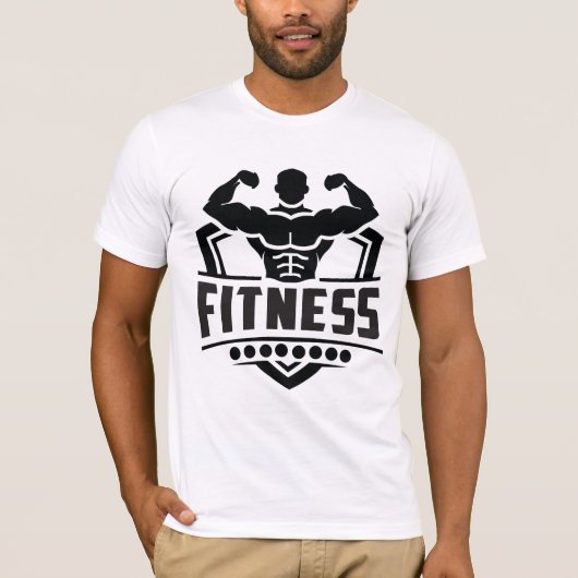 Fitness Motivation Graphic | Strong & Active Life Tシャツ (正面)